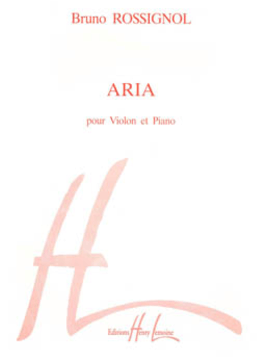 Aria Violin Solo scores gallery preview page 1