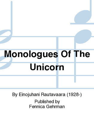 Book cover for Monologues Of The Unicorn
