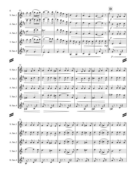 March - The Liberty Bell (for Saxophone Quartet SATB or AATB) image number null