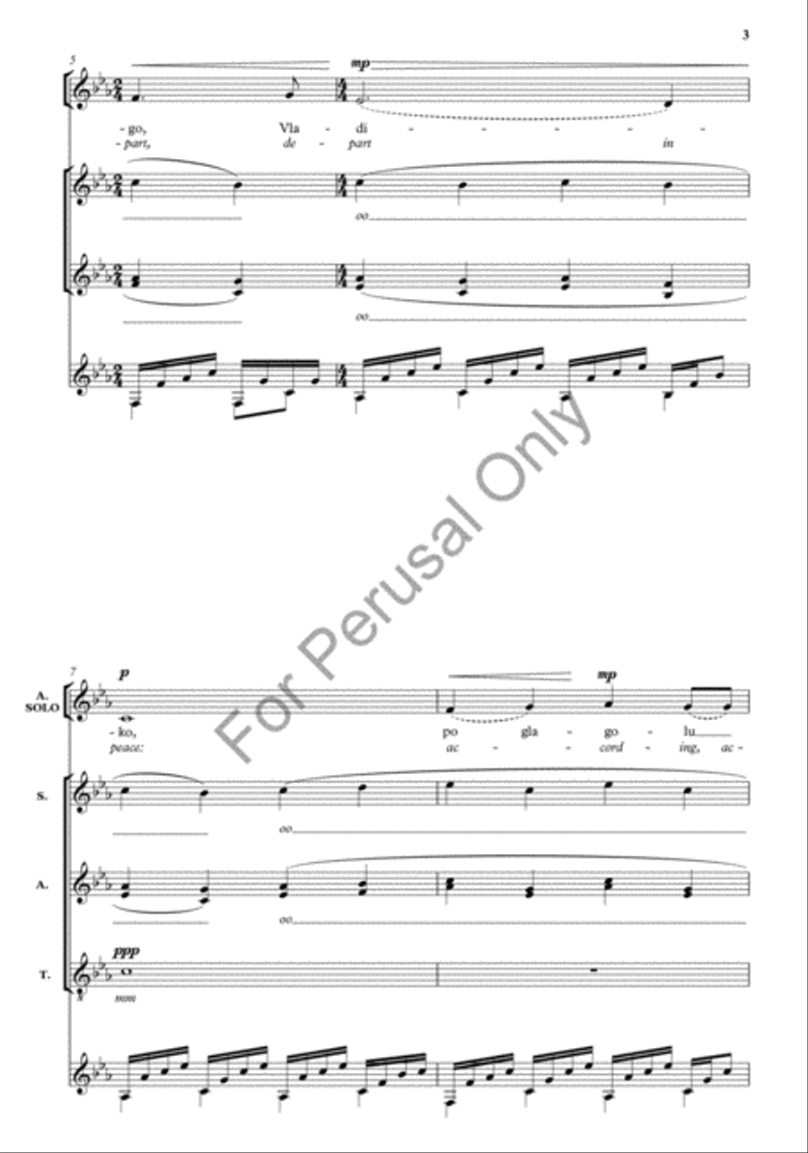 Nunc Dimittis/Ninye otpuschayeshi Divisi scores gallery preview page 3