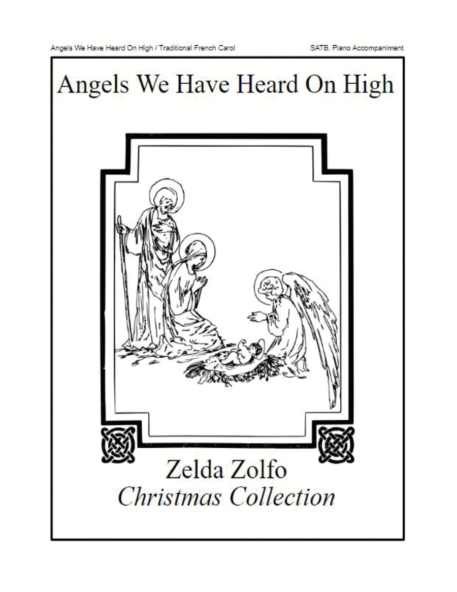 Angels We Have Heard On High 4-Part scores gallery preview page 1