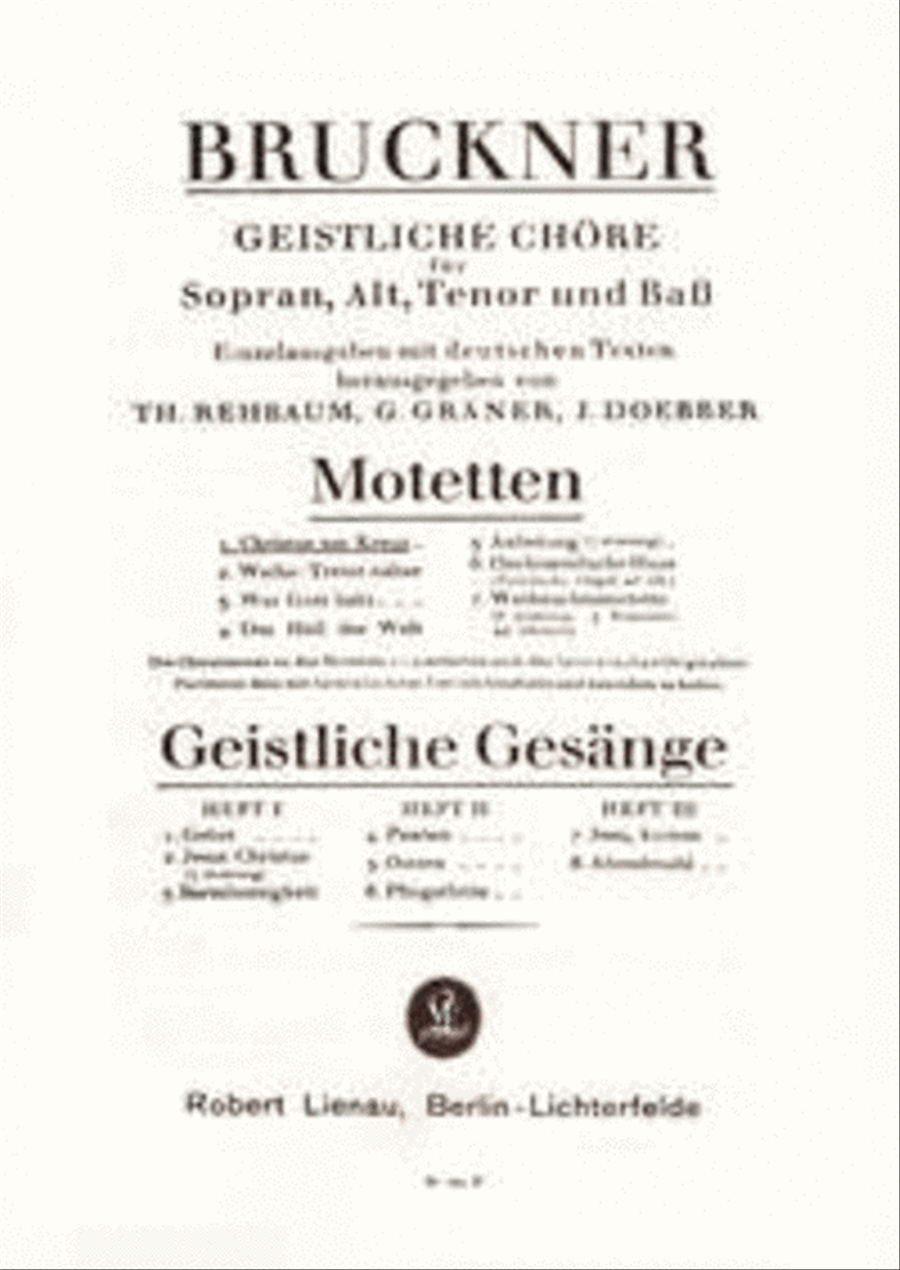 Motetten 4-Part scores gallery preview page 1