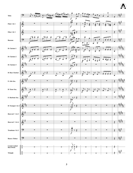 Piano Sonata in A (Third Movement --a.k.a. Turkish March) for tuba and concert band image number null