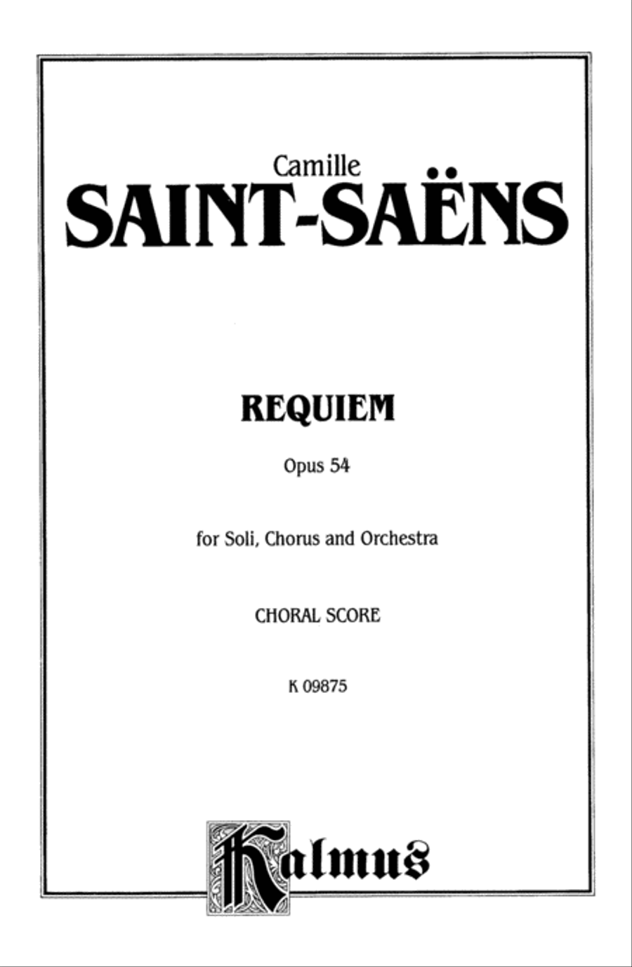 Requiem, Op. 54