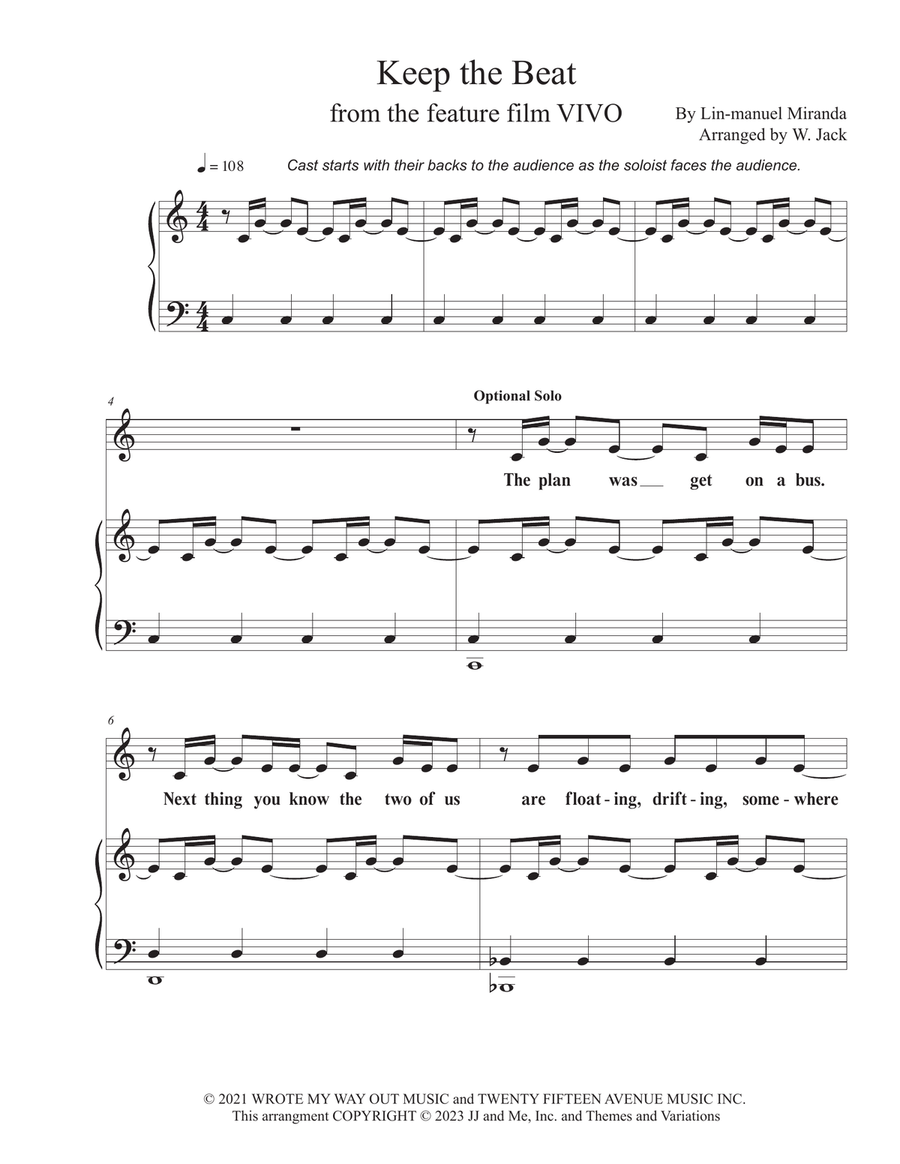 Keep The Beat Keep The Beat Unison Choir scores gallery preview page 1