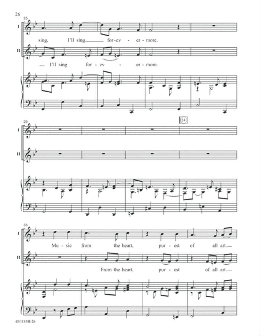 Bach for Young Voices Bach for Young Voices 2-Part scores gallery preview page 26