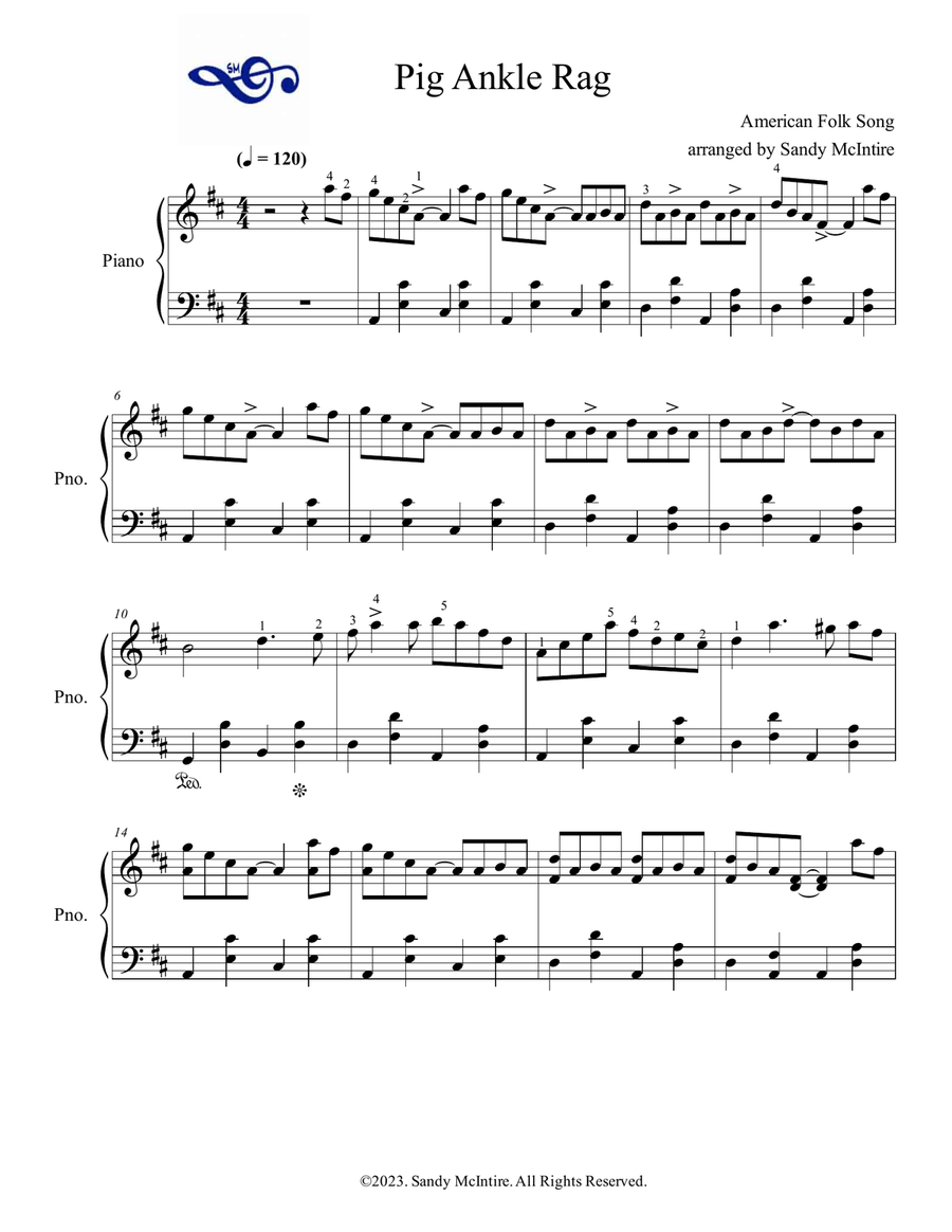 Pig Ankle Rag Pig Ankle Rag Piano Solo scores gallery preview page 1
