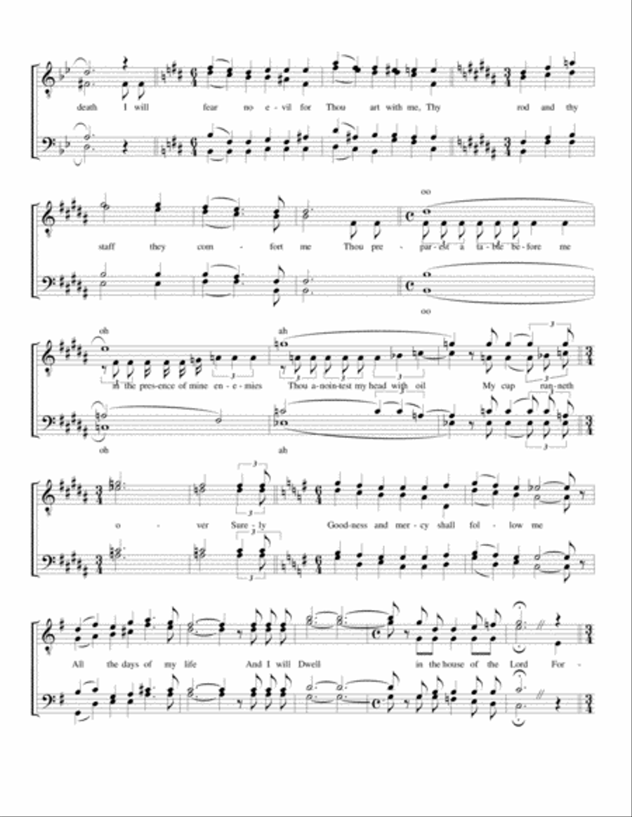 The 23rd Psalm TTBB scores gallery preview page 2