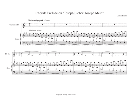 Chorale Prelude on "Joseph Lieber, Joseph Mein"