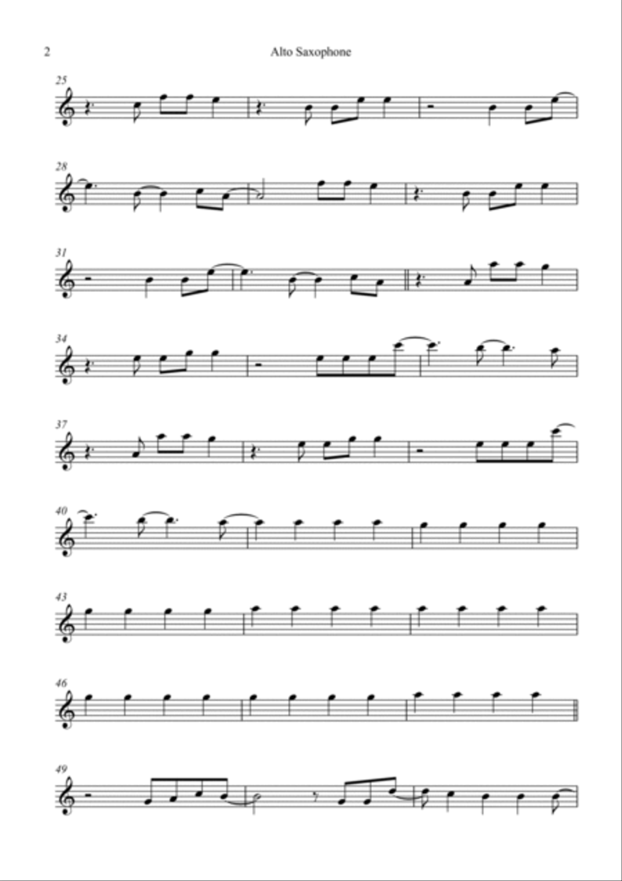 Titanium Alto Saxophone scores gallery preview page 2