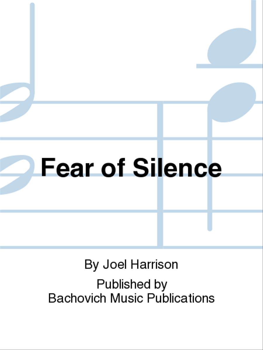 Fear of Silence Marimba scores gallery preview page 1