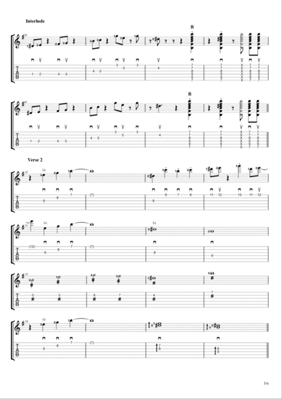 Feed The Machine Guitar Tablature scores gallery preview page 3