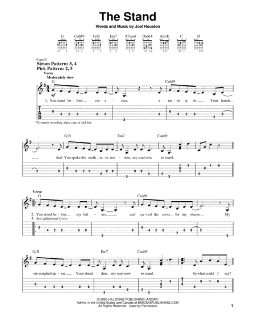 The Stand Acoustic Guitar scores gallery preview page 1