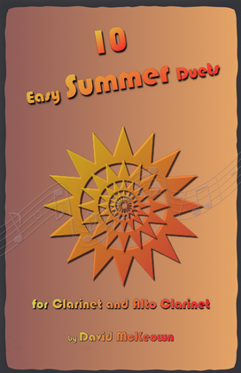 Book cover for 10 Easy Summer Duets for Clarinet and Alto Clarinet