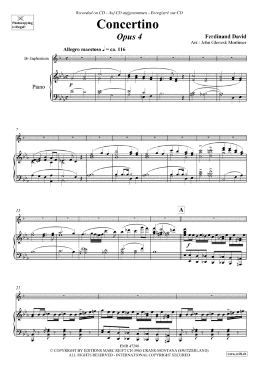 Concertino Euphonium scores gallery preview page 4