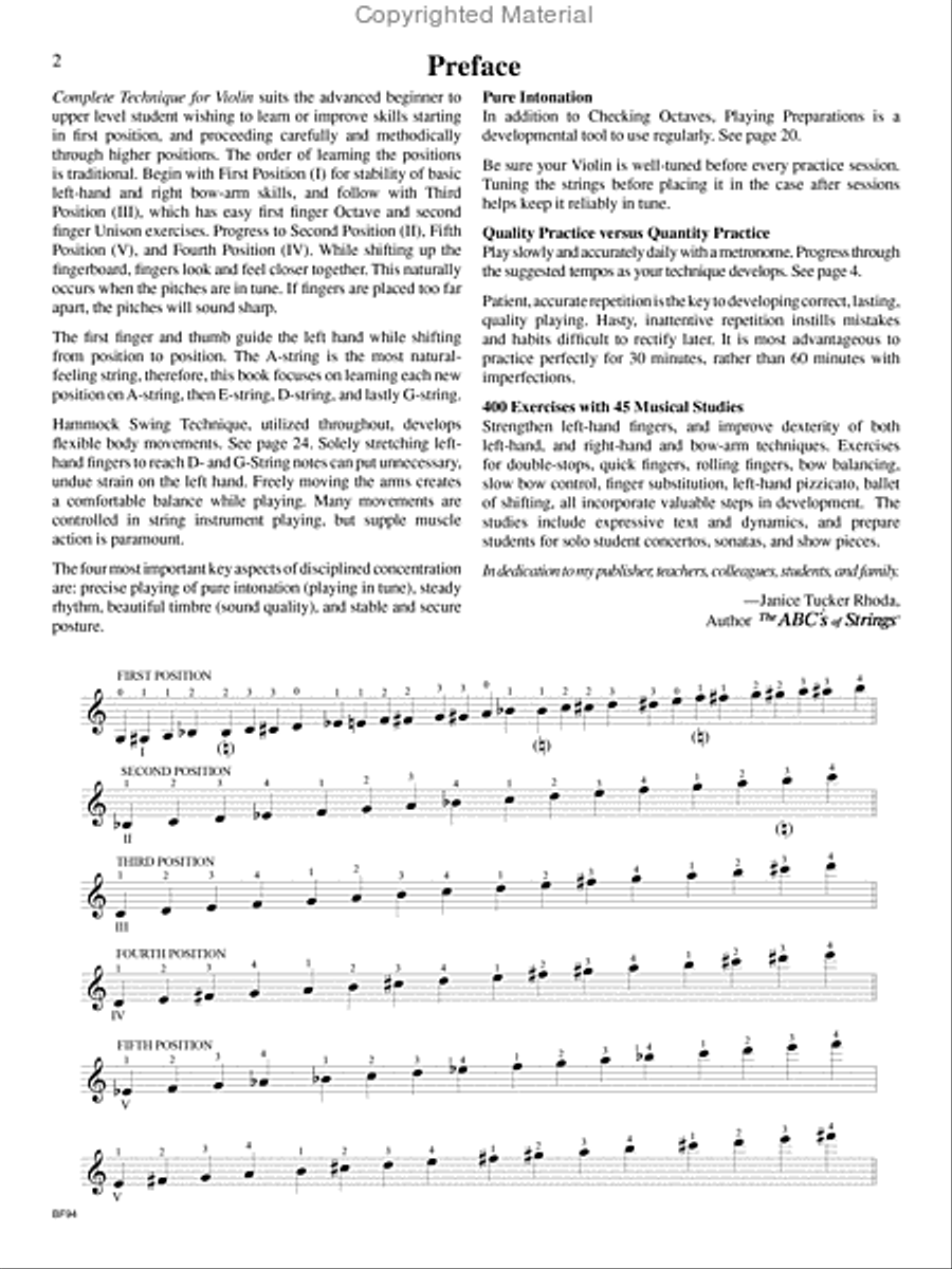 Complete Technique for Violin Violin scores gallery preview page 2
