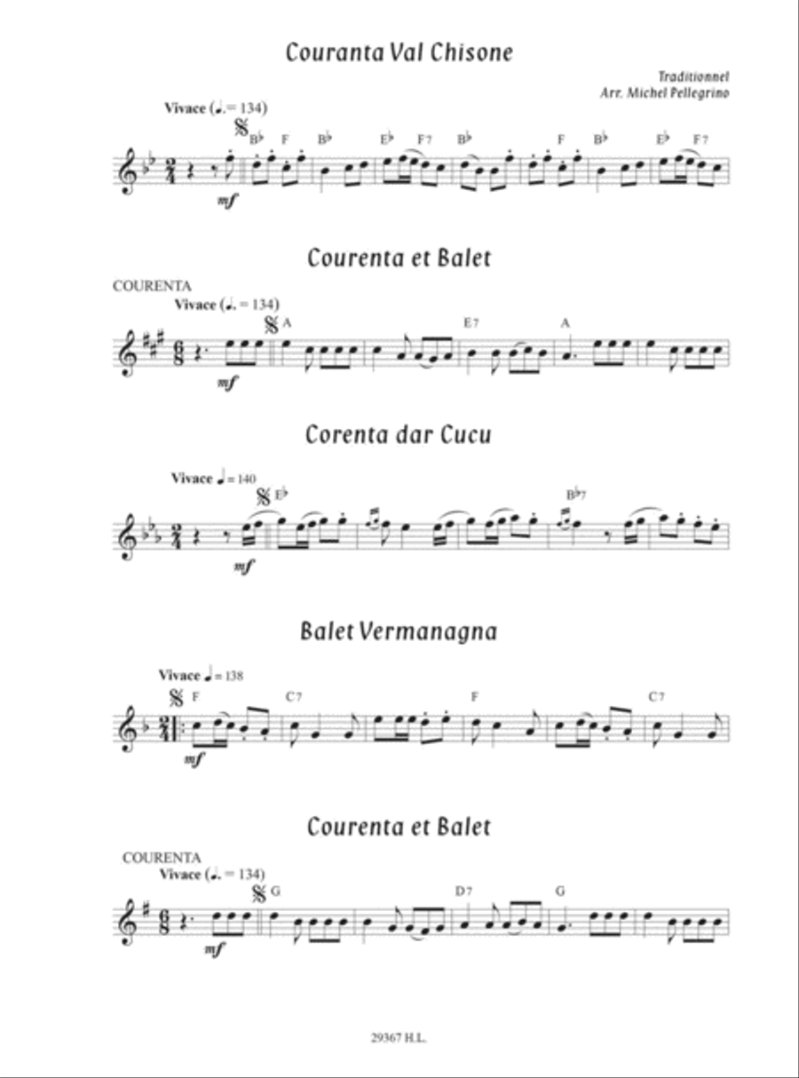 Musiques traditionnelles des Alpes Flute scores gallery preview page 2