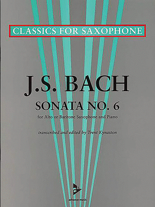 Book cover for Sonata No. 6 in A Major