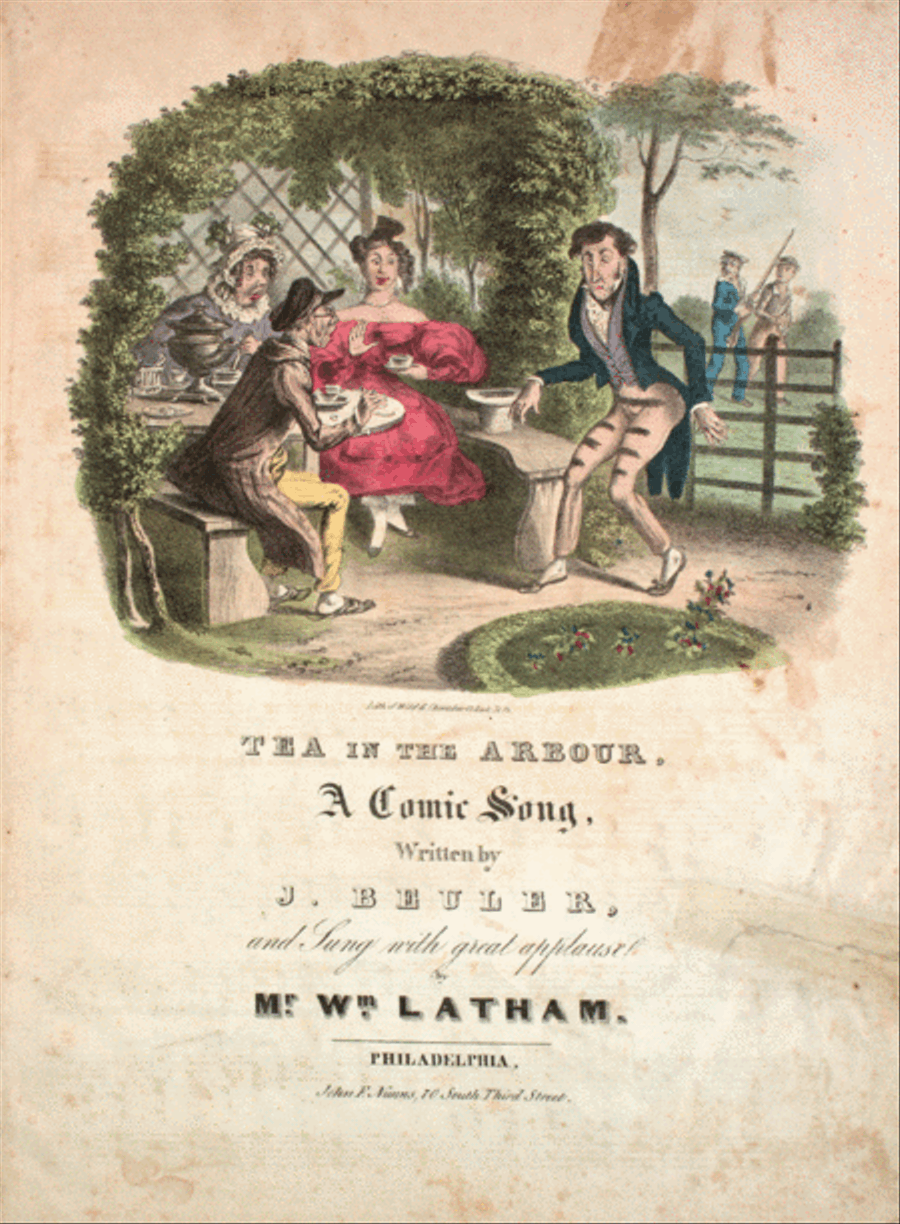 Tea in the Arbour. A Comic Song Voice scores gallery preview page 1