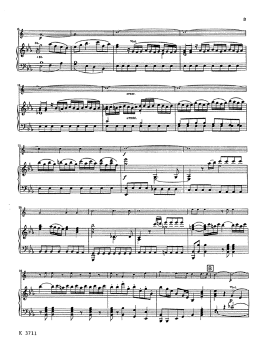 Horn Concerto No. 4 in E-flat Major, K. 495 Small Ensemble scores gallery preview page 4