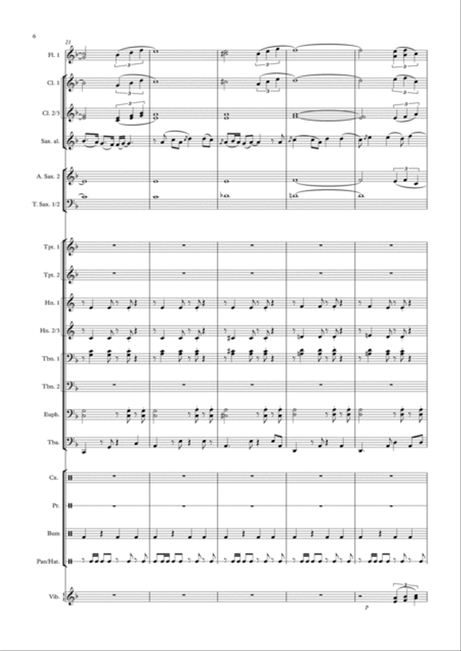 Hackearam-me Hackearam-me Concert Band scores gallery preview page 6