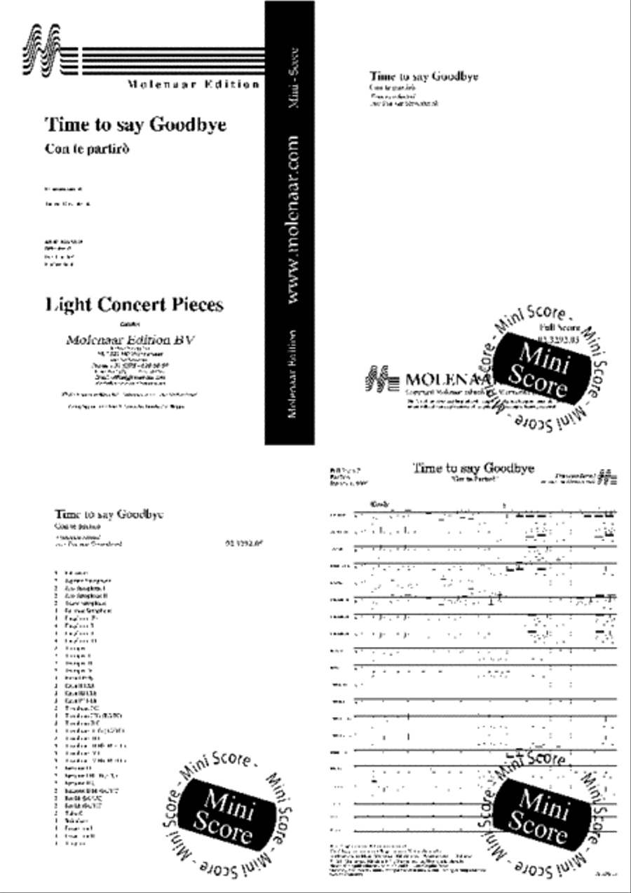 Time to say Goodbye Concert Band scores gallery preview page 2