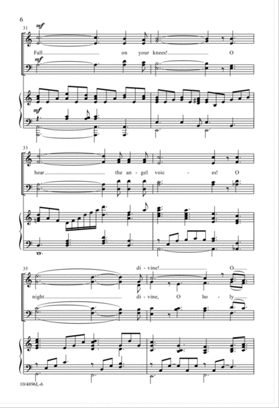 O Night Divine O Night Divine 4-Part scores gallery preview page 6