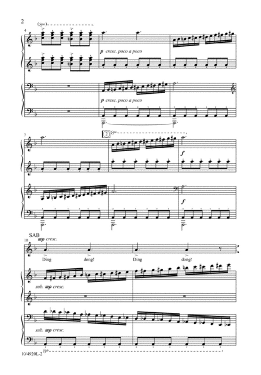 Bell Carol Bell Carol 3-Part scores gallery preview page 3