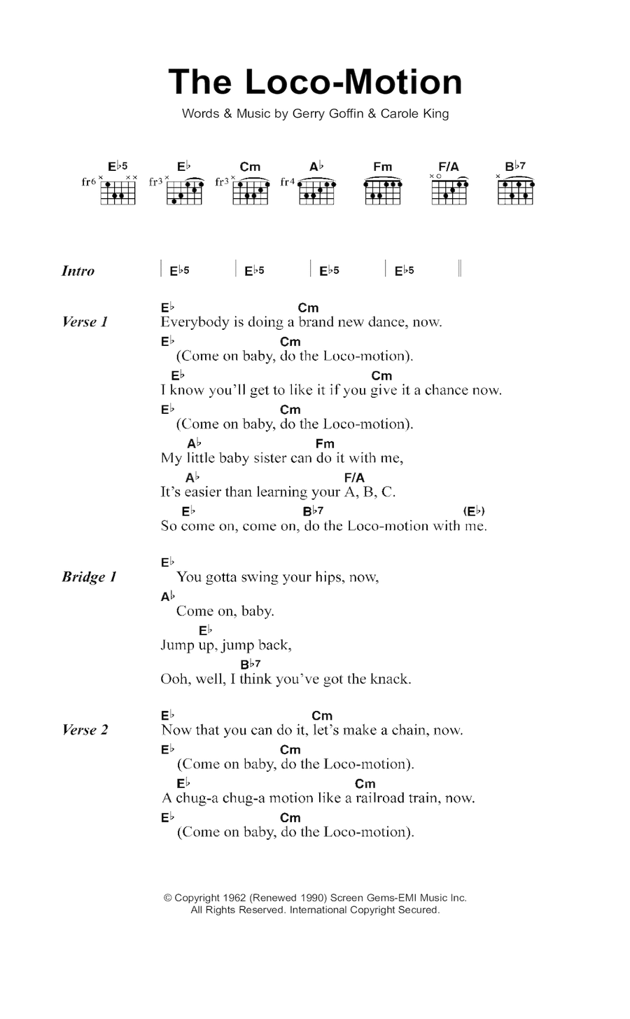 The Loco-Motion Acoustic Guitar scores gallery preview page 1