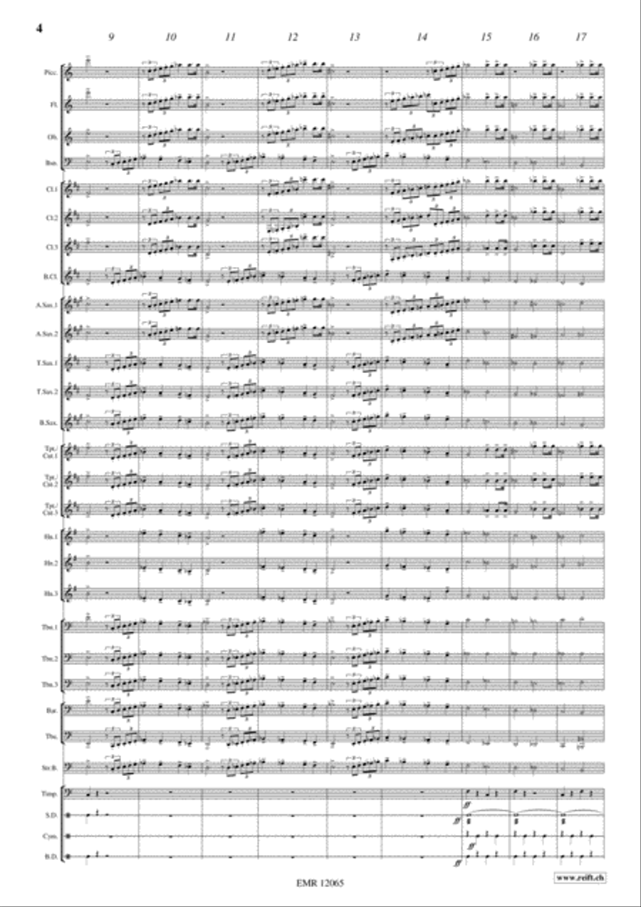 Lyon Concert Band scores gallery preview page 5