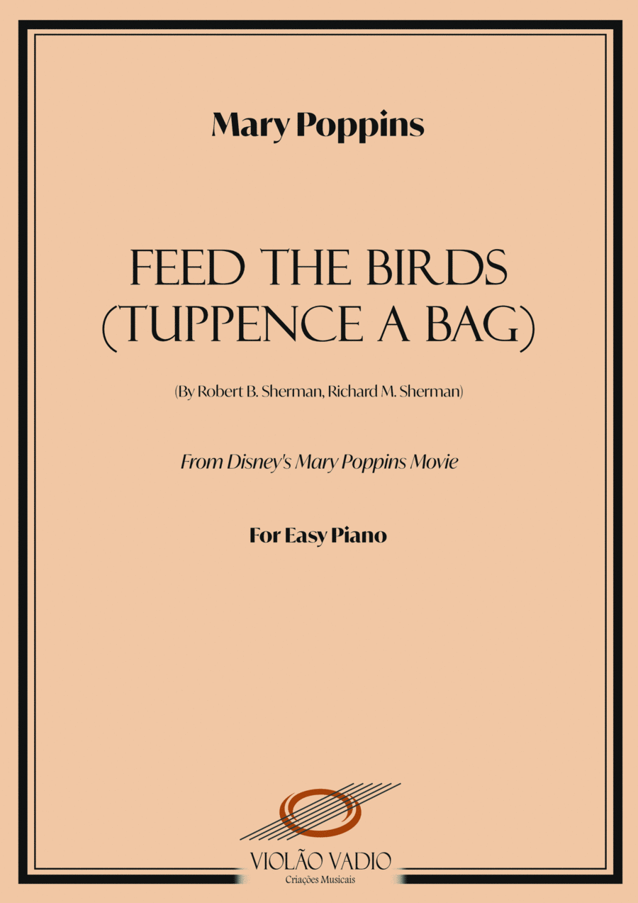 Feed The Birds (tuppence A Bag) Easy Piano scores gallery preview page 1