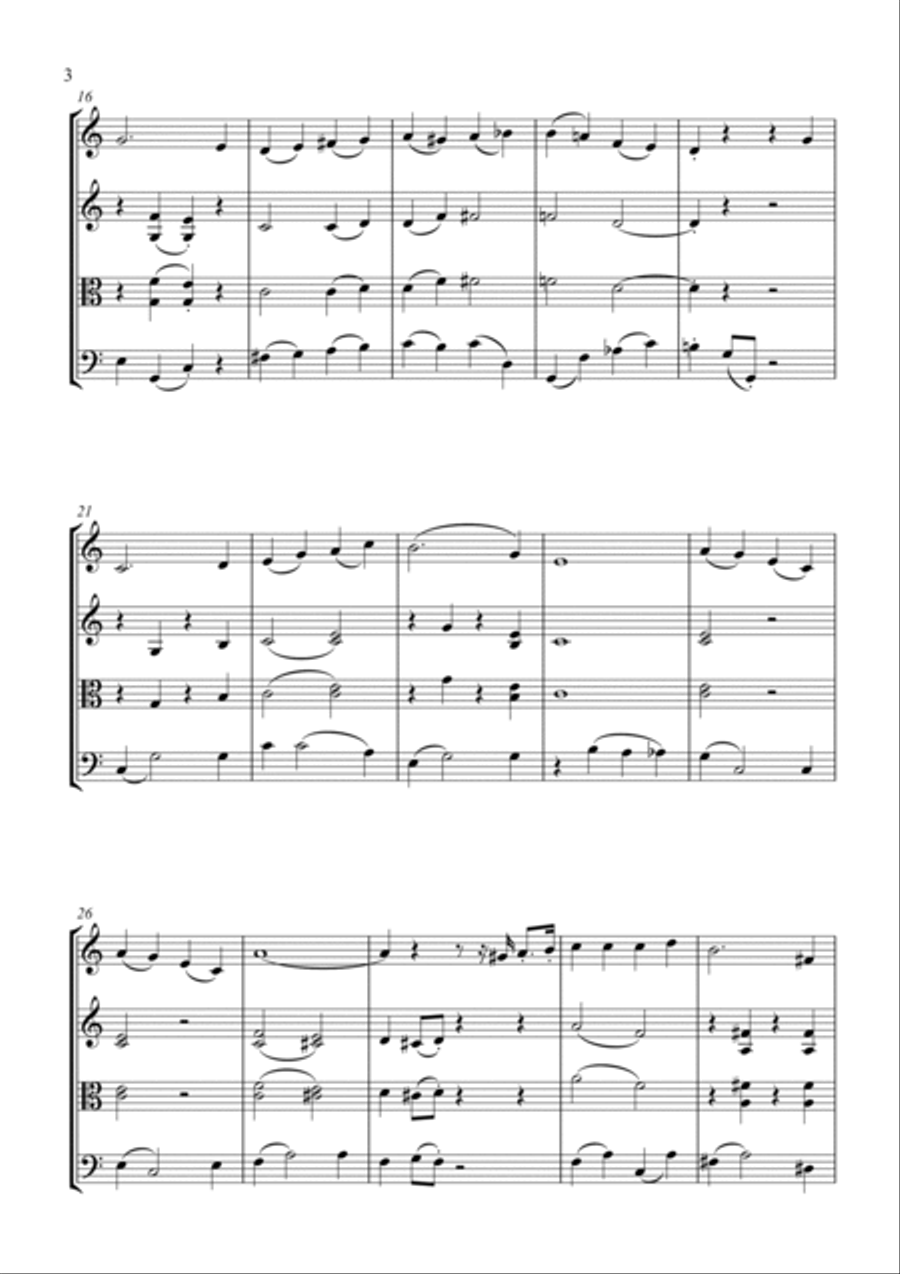 I Saw Mommy Kissing Santa Claus String Trio scores gallery preview page 5