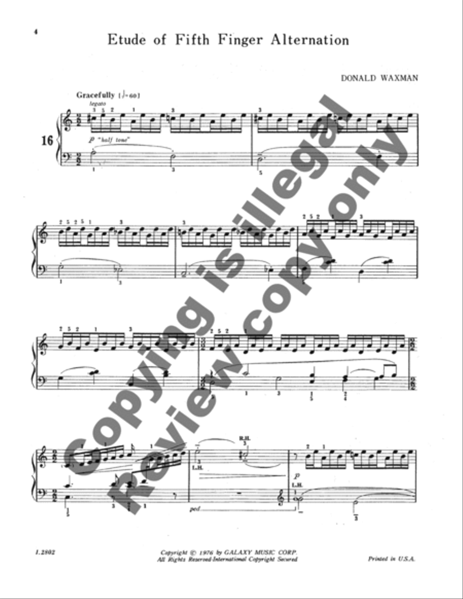 Fifty Etudes, Book 2 Piano Method scores gallery preview page 5