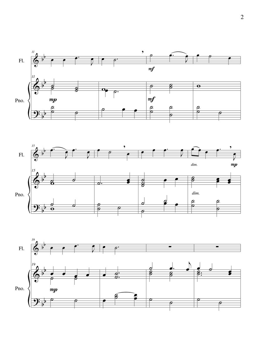 Steal Away - Flute Solo Flute Solo scores gallery preview page 4