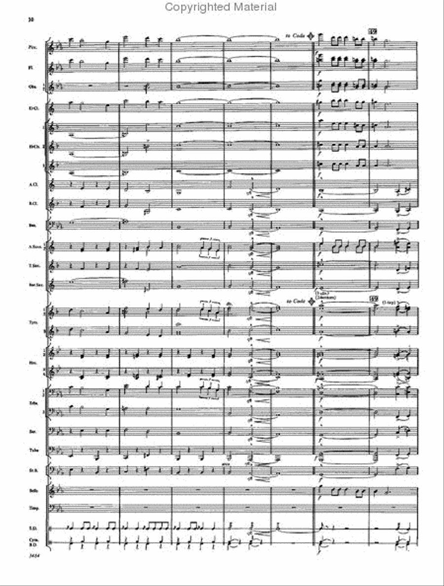 The Americans Concert Band scores gallery preview page 9