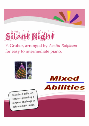 Silent Night - for easy piano to intermediate piano