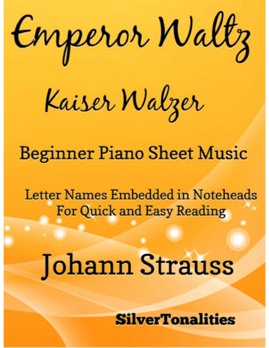 Emperor Waltz Beginner Piano Sheet Music Easy Piano scores gallery preview page 1