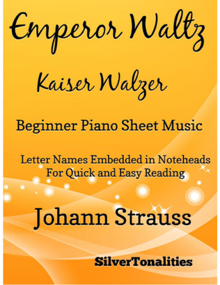 Book cover for Emperor Waltz Beginner Piano Sheet Music