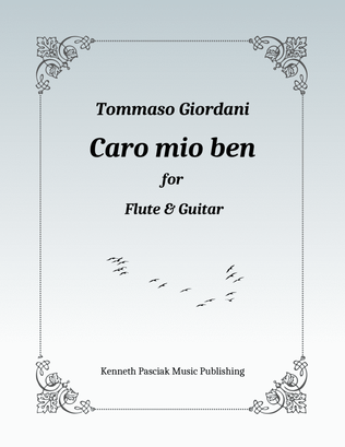 Caro mio ben (for Flute or Violin & Guitar)