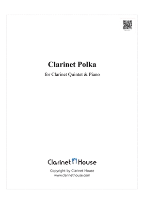 Book cover for Clarinet Polka for Clarinet Quintet & Piano