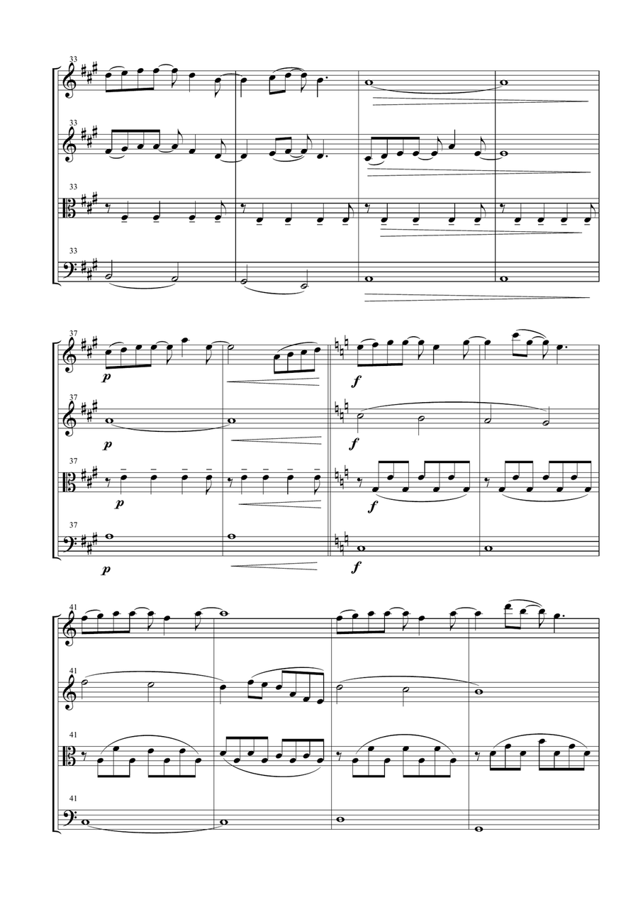 Forrest Gump - Main Title (Feather Theme) from the Paramount Motion Picture FORREST GUMP String Quartet scores gallery preview page 5