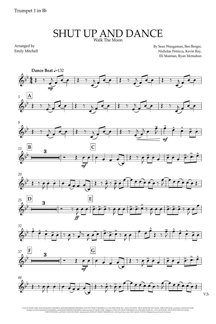Shut Up And Dance Brass Ensemble scores gallery preview page 6