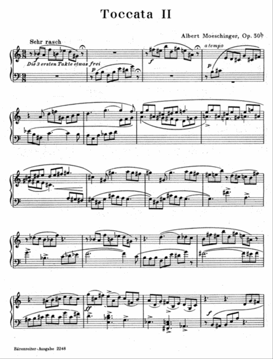 Toccata, No. 2, Op. 30b Toccata, No. 2, Op. 30b Piano Solo scores gallery preview page 2