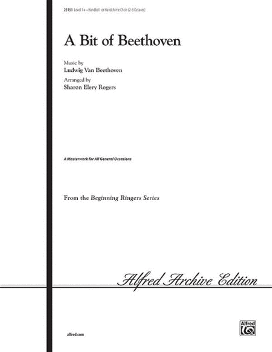 A Bit of Beethoven Handbell Choir scores gallery preview page 1