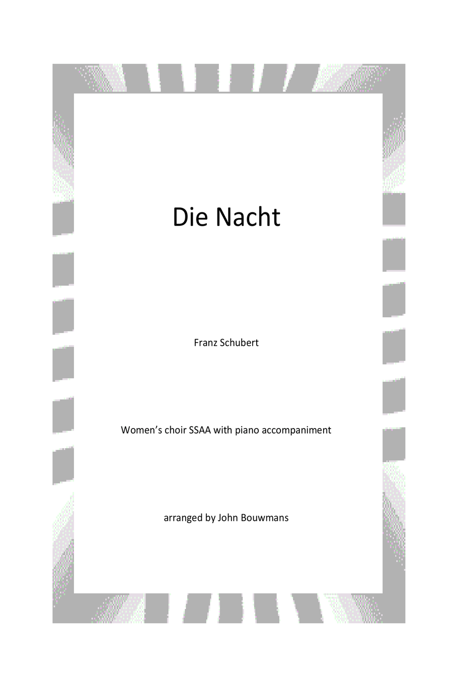 Die Nacht SSAA scores gallery preview page 1