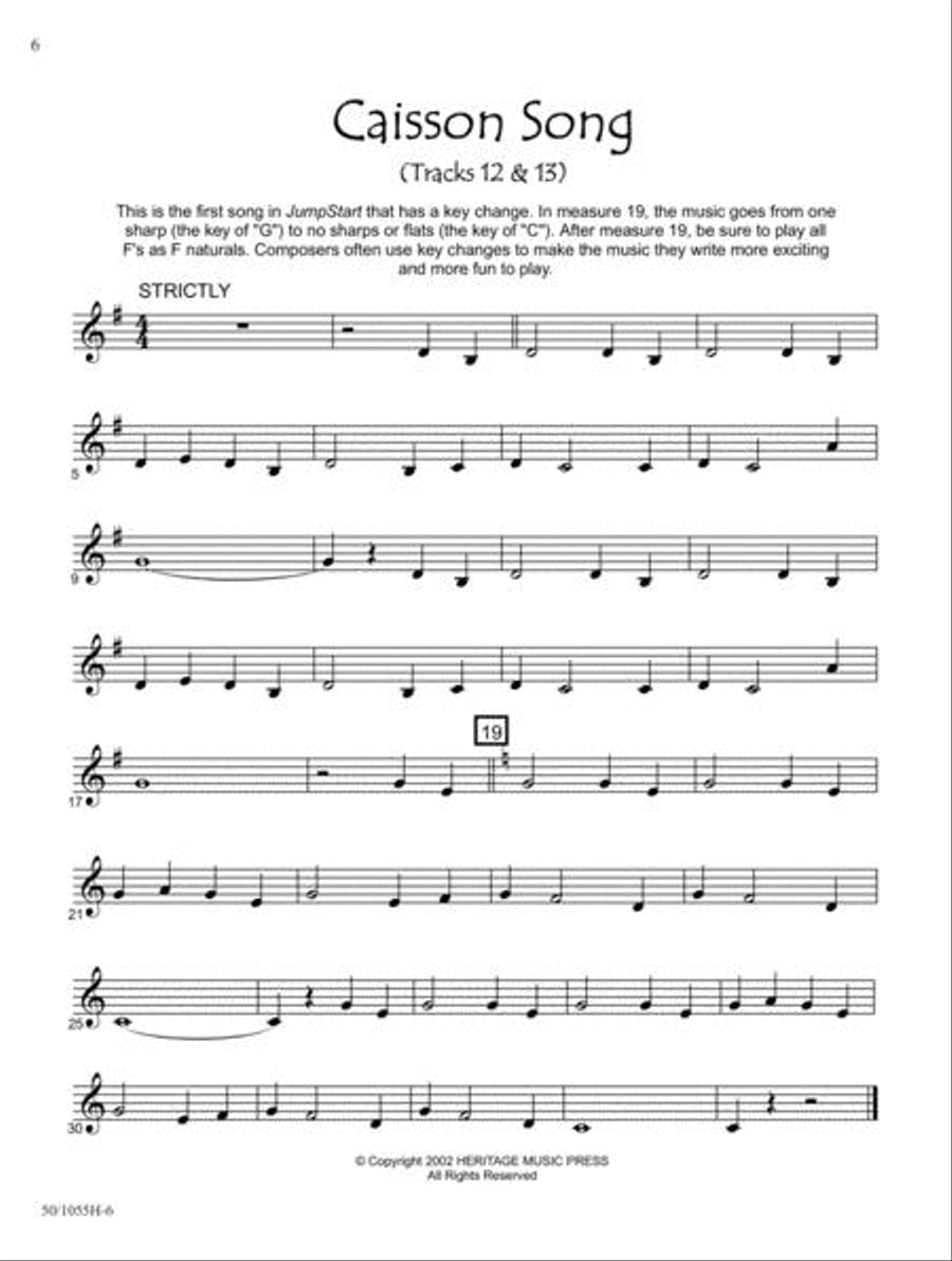 JumpStart - Trumpet/Cornet/Baritone TC Baritone Horn TC scores gallery preview page 6