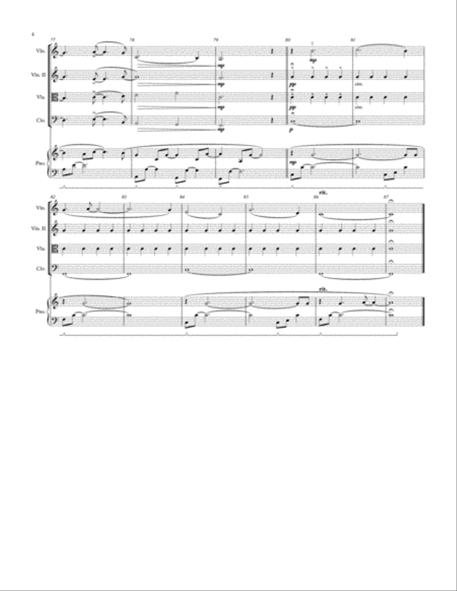 Last Days of Autumn Last Days of Autumn Piano Quintet scores gallery preview page 4