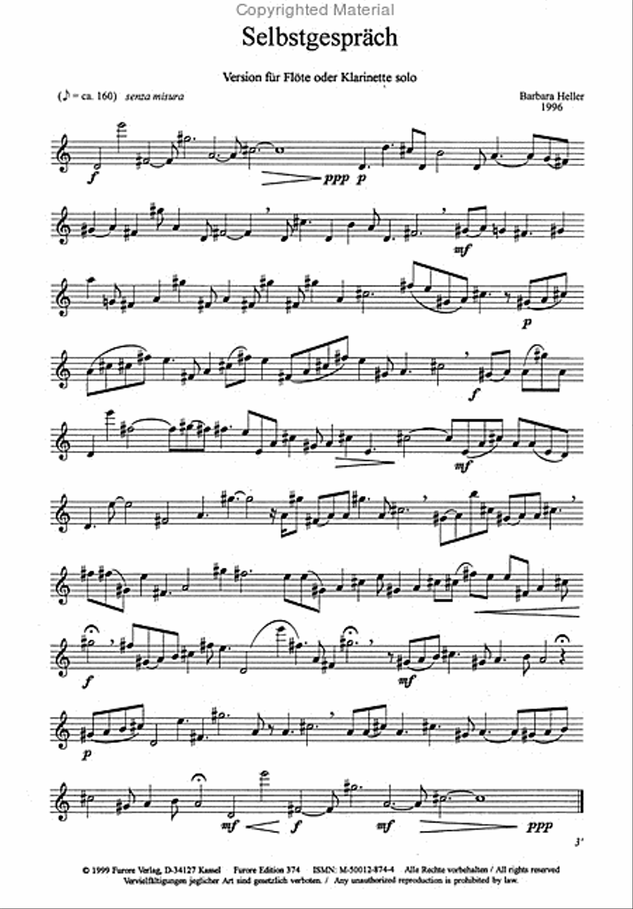 Selbstgesprach Recorder scores gallery preview page 2