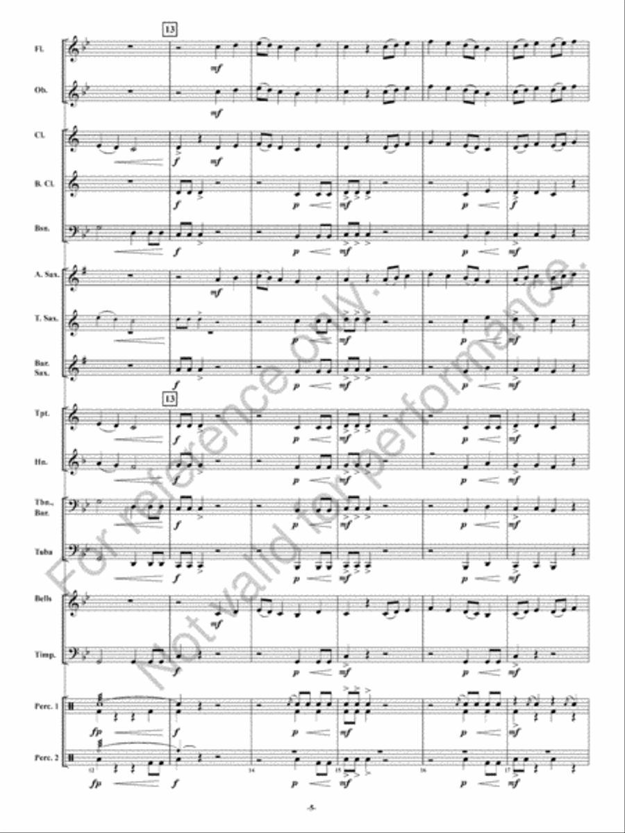 Rising Waters Concert Band scores gallery preview page 6