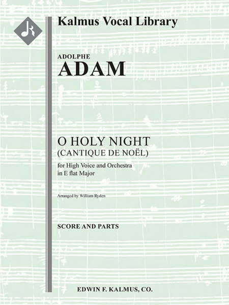 O Holy Night (Cantique de Noel) orchestration for high voice in Eb